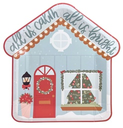 Assiettes noël forme maison x10