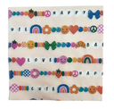 Serviettes motifs perles décoratives x20