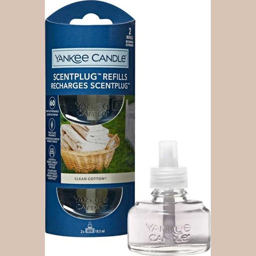 Bouchon de parfum yankee candle recharge coton propre