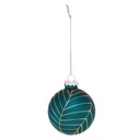 Boule de noël verre 60mm impr or