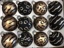 Boule de noël verre 70mm pelage sauvage