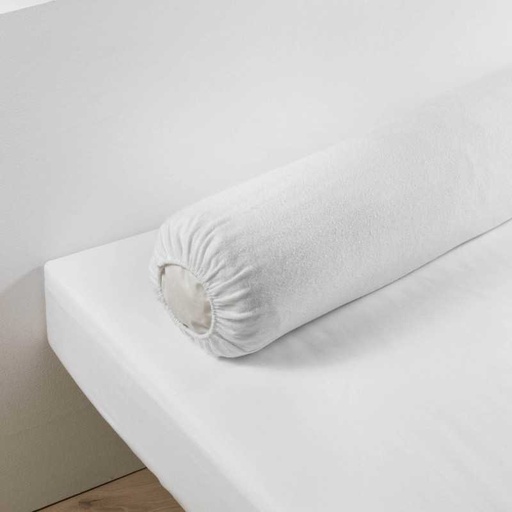 Protege traversin (0) 45 x 145 cm molleton molly blanc
