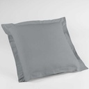 Taie d'oreiller v.p 63 x 63 cm uni 57 fils lina galet avec point bourdon