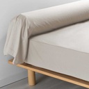 Taie de traversin 85 x 185 cm percale uni 78 fils percaline lin +p. bourdon