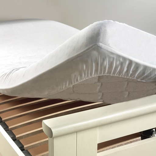Protege matelas 160 x 200 cm eponge peva anti-acariens ponny aa 30 blanc
