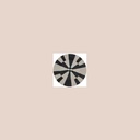 Plat deco mdf 40x4cm -noir blanc