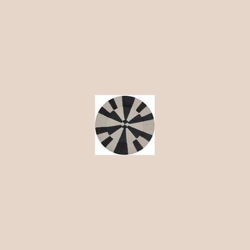 Plat deco mdf 40x4cm -noir blanc