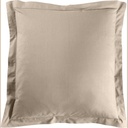 Taie d'oreiller vp 63 x 63 cm uni 57 fils lina sable avec point bourdon