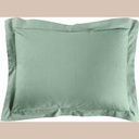 Taie d'oreiller vp 50 x 70 cm uni 57 fils lina sauge avec point bourdon
