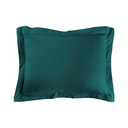 Taie d'oreiller vp 50 x 70 cm uni 57 fils lina emeraude +point bourdon