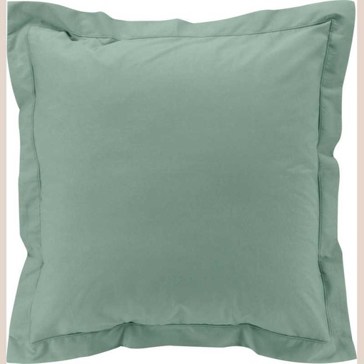 Taie d'oreiller vp 63 x 63 cm percale uni 78 fils percaline tilleul +p. bourdon