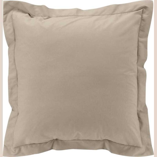 Taie d'oreiller vp 63 x 63 cm percale uni 78 fils percaline sable +p. bourdon