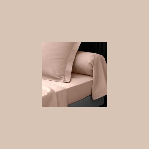 Taie d'oreiller vp 63 x 63 cm percale uni 78 fils percaline white +p. bourdon