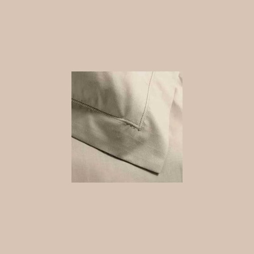 Taie d'oreiller vp 50 x 70 cm percale uni 78 fils percaline tilleul +p. bourdon