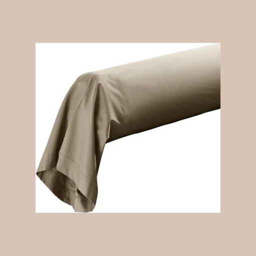 Taie de traversin 85 x 185 cm percale uni 78 fils percaline tilleul +p. bourdon