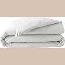 Housse de couette 2 personnes 240 x 220 cm percale uni 78 fils percaline white
