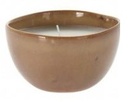 Bougie en porcelaine coupelle gris