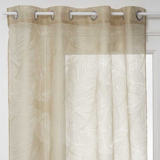 Voilage devo feuil lin 140x240