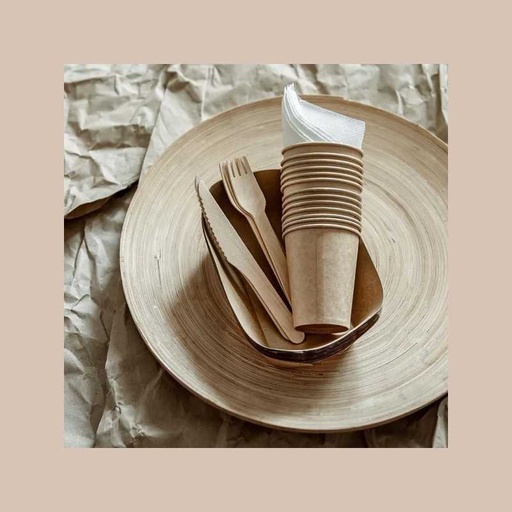 Fourchettes en bois - 20 pcs -