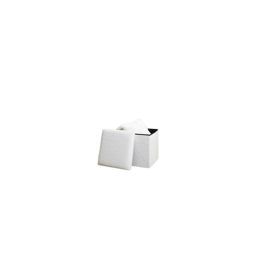 Pouf de rangement - blanc