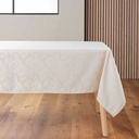 Nappe rectangle 140 x 240 cm jacquard doriane naturel