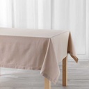 Nappe rectangle 140 x 240 cm coton uni charline lin