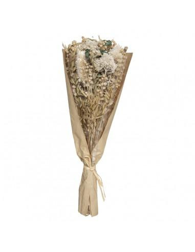 Bouquet compo chardon nat blanc/vert