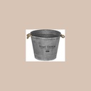 Cachepot seau zinc d38h31