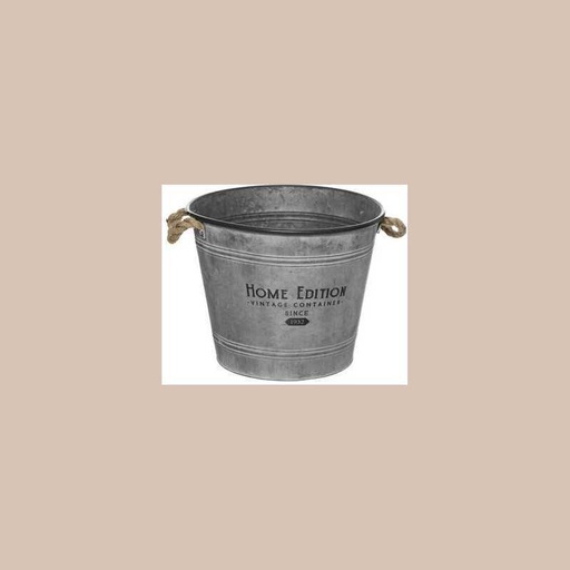 Cachepot seau zinc d38h31