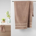 Drap de douche 70 x 130 cm eponge unie excellence taupe