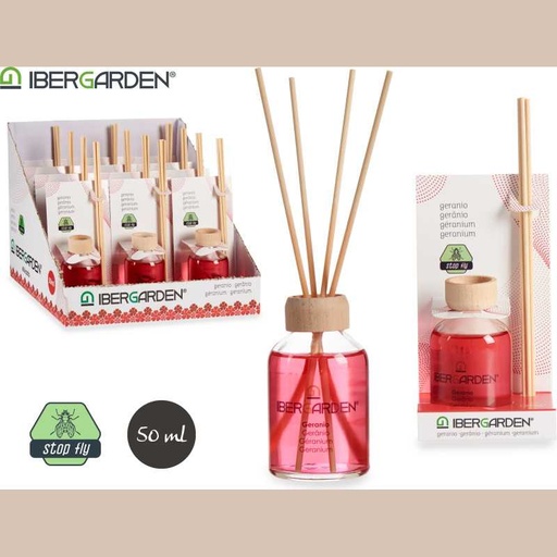 Mikado 50ml avec tige geranium