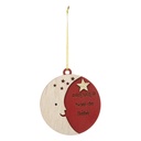 Suspension de noel bois premier noel