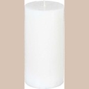 Bougie rond olia blanc 6.8x14