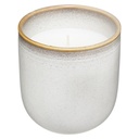 Bougie parfumée à la vanille et épices avec pot en céramique