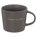 Mug m belle journee - gris 32cl