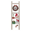 Pancarte bois echelle pere noel  65cm